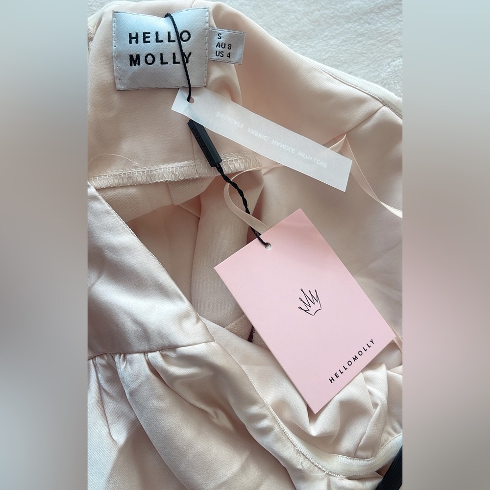 NWT Hello Molly Champagne Mini Dress - Picture 5 of 7